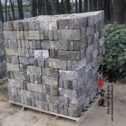 仿古青砖老青砖仿古铺地砖青瓦砌墙砖铺地青砖外墙青砖中式贴墙砖 - 图1