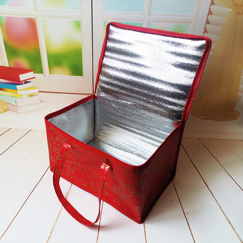 现货手提保温袋无纺布覆膜百福字样保温包环保铝箔保鲜袋冷藏冰包,淘宝优惠券,粉丝福利购,淘宝优惠卷