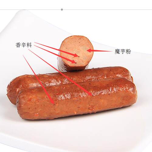 齐善川味素腊肠素食仿荤食品非转基因大豆制品素肉素肠佛家斋菜 - 图0