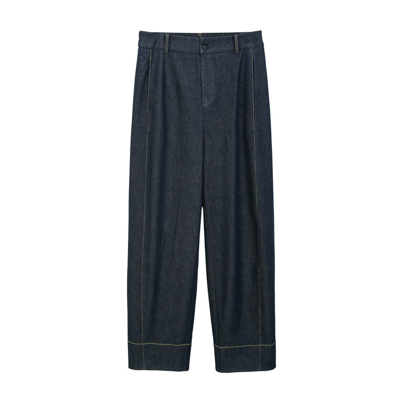 【慵懒深色百搭裤子】纤莉秀大码女装复古气质长裤胖mm2026春新款,淘宝优惠券,粉丝福利购,淘宝优惠卷