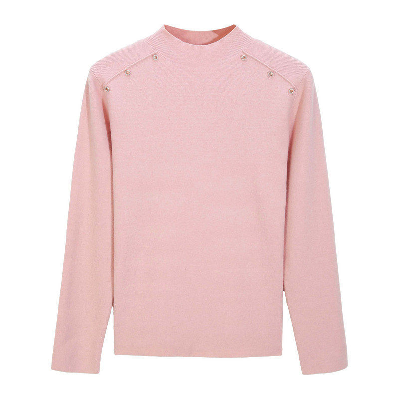 【半高领软糯针织衫】纤莉秀大码女装舒适柔软打底衫胖mm冬装新款,淘宝优惠券,粉丝福利购,淘宝优惠卷