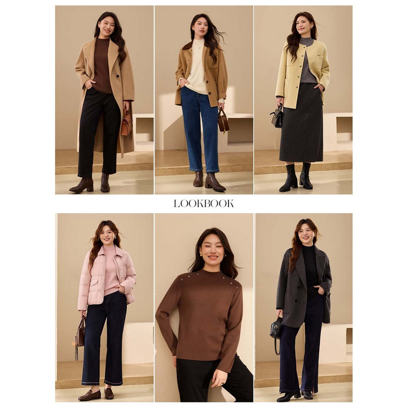 【半高领软糯针织衫】纤莉秀大码女装舒适柔软打底衫胖mm冬装新款,淘宝优惠券,粉丝福利购,淘宝优惠卷