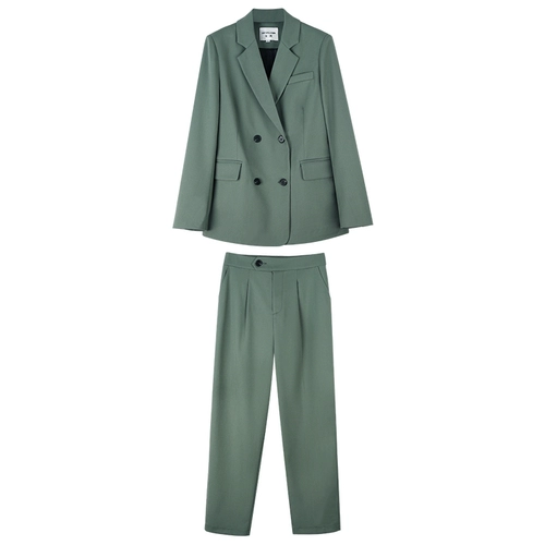 Осенний пиджак классического кроя, комплект, в корейском стиле, в британском стиле, премиум класс, свободный крой