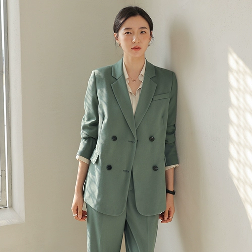 Осенний пиджак классического кроя, комплект, в корейском стиле, в британском стиле, премиум класс, свободный крой
