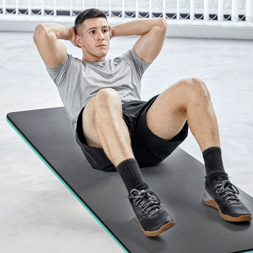Мужской коврик для йоги, стельки для спортзала для домашнего использования, тонкий нескользящий беззвучный спортивный амортизирующий ковер, подходит для начинающих