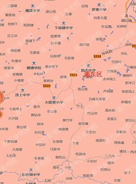 2026年萍乡市地图1.1米行政交通线路分布防水贴图街道