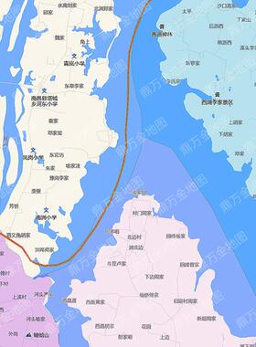 今年新南昌市进贤县地图1.1米行政交通线路分布防水贴图街道市区