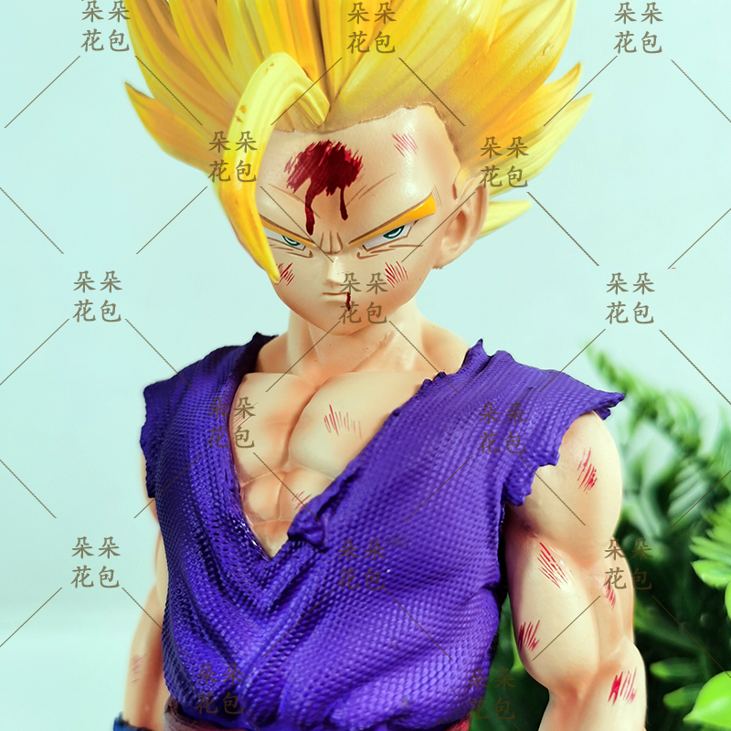 Dragon Ball two-dimensional chassis desktop ornament statue 2% Gohan GK hand model animation peripheral trendy toy doll