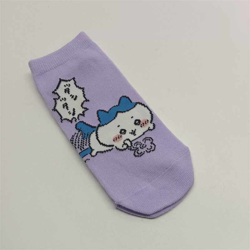 日单 可爱卡通 自嘲熊 吉伊小八乌萨奇厚实棉袜子 短袜 23-25cm,淘宝优惠券,粉丝福利购,淘宝优惠卷