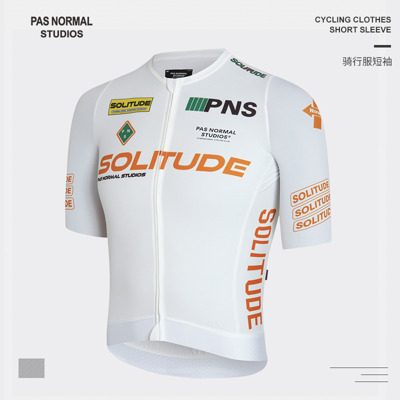 PNS 高品质 Solitude Jersey Logo White 男女 春夏季短袖骑行服 - 图2