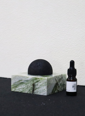 现代简约意式天然大理石无烟火精油香薰样板间床头柜扩香器装饰品