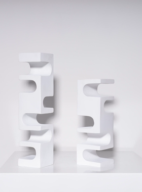 北欧现代黑白艺术几何雕塑摆件样板间酒店售楼处艺术品创意摆设