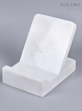 现代简约天然大理石创意书报架样板间角几书架书立装饰品软装摆设