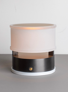 现代简约天然云石小夜灯装饰品样板间售楼处床头柜小台灯摆件