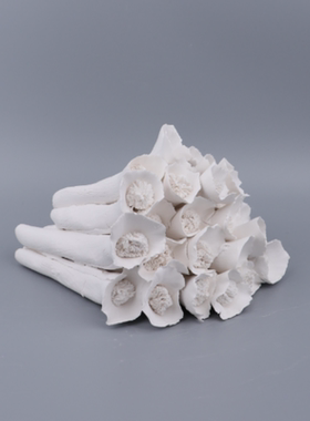 简约意式原创手工陶瓷火焰创意摆件样板间台面手工陶瓷花蕾装饰品