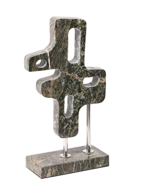 现代简约天然大理石异形小雕塑摆件样板间售楼处少众石材创意摆设