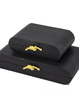 皮革亚克力现代书房客厅首饰盒