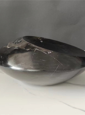 现代简约天然石材创意果盘装饰品摆设样板间售楼处大理石果盘花器