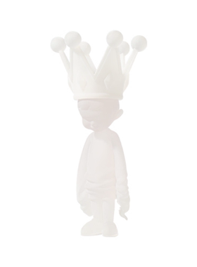 现代轻奢简约透明树脂皇冠人物摆件样板间儿童房陶瓷暴力熊装饰品