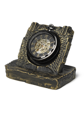 中古风复古风手工合金创意钟表摆件样板间售楼处少众高端书房钟表