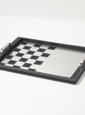 新中式进口实木托盘摆件