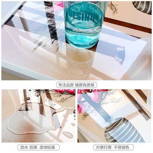 电表箱装饰画现代客厅简约配电箱电闸盒推拉遮挡箱免打孔晶瓷挂画 - 图1
