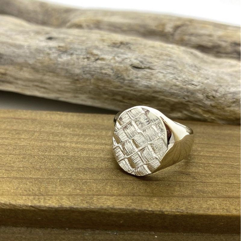 官方代理日本ARIZONA FREEDOM 925银饰5-10mm编织纹男女戒指NO.91 - 图0