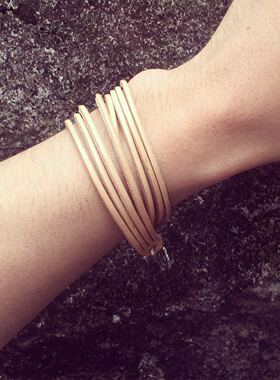 REDMOON情侣手链红月真皮牛皮