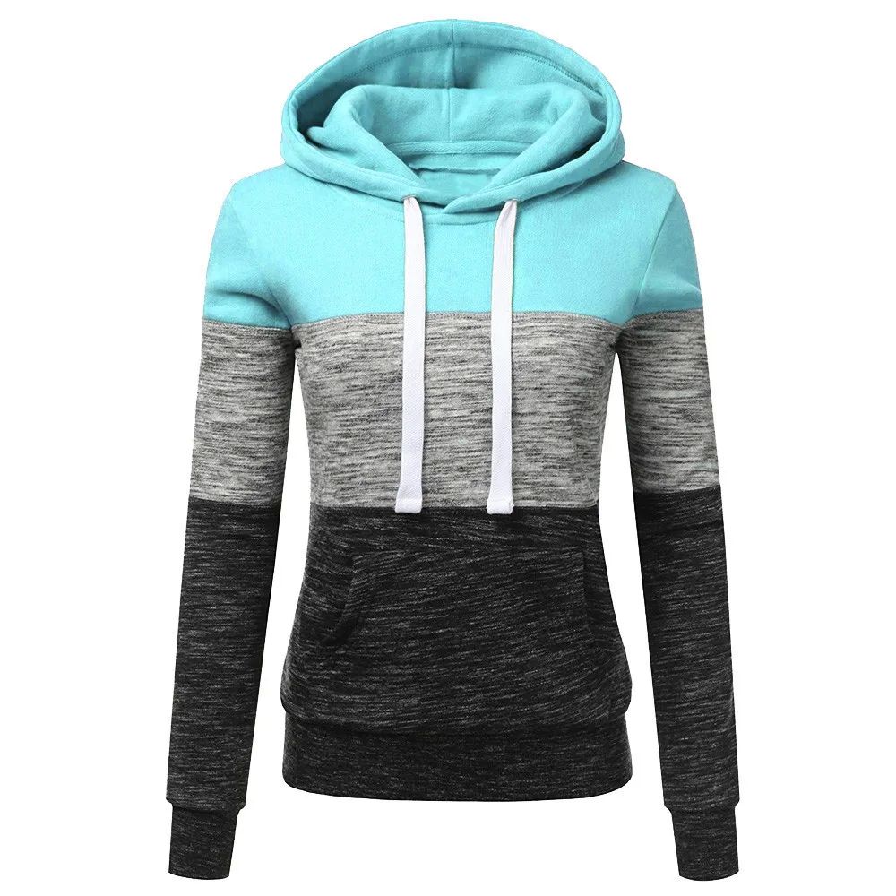 Women Hoodies Autumn Winter Sweatshirts Female Pullover Hood-图0