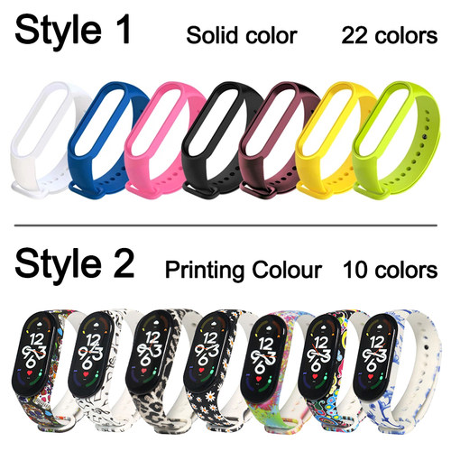 Strap For xiaomi mi band 7 6 5 4 3 Bracelet Silicone straps-图0