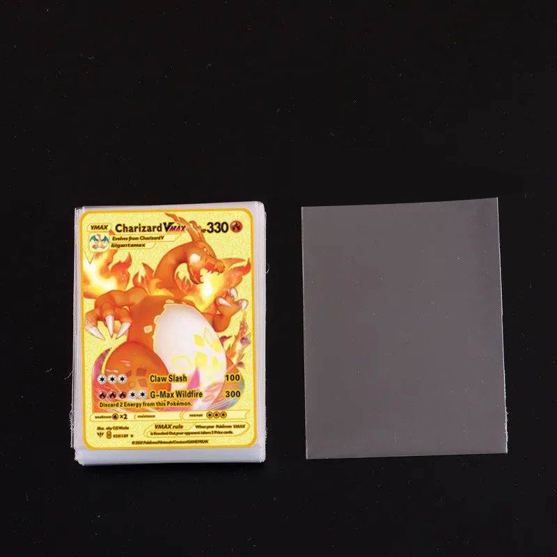 Pokemon Card Sleeves 100 Counts Transparent Playing Games VM - 图0