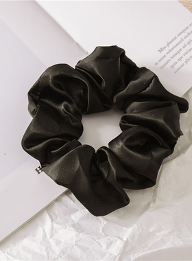 Women Silk Scrunchie Elastic Handmade Multicolor Hair Band P