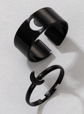 Vintage basit hayvan Butterlfly y?ld?z ay kalp a??k yüzükl