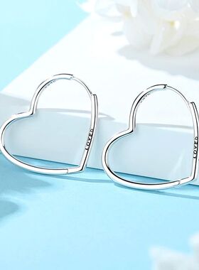 Original 925 Sterling Silver Earrings 2024 Stud Hoop Crystal