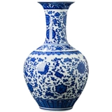 Jingdezhen Ceramic Vase Vase Синий и белый фарфоровый орнамент домашняя гостиная