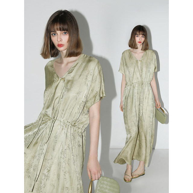 COCOBELLA rayon jacquard dress ຂົ້ວ