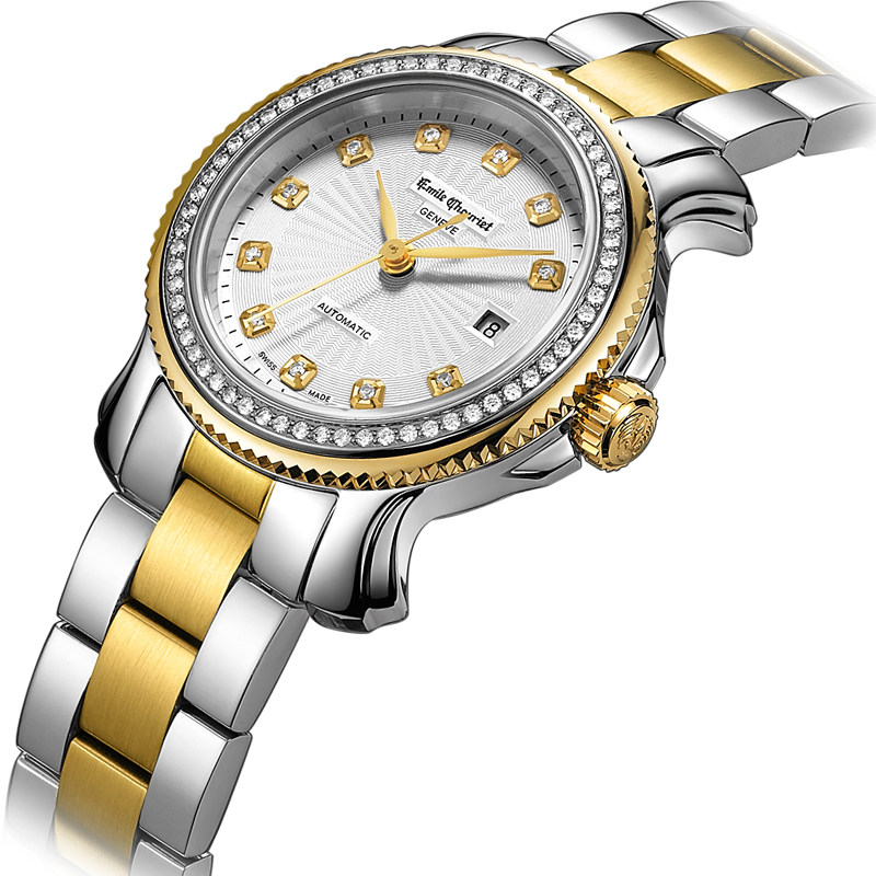 瑞士进口腕表艾米龙官方正品时光之翼系列镶钻自动机械手表情侣表 瑞士进口腕表艾米龙官方正品时光之翼系列镶钻自动机械手表情侣表