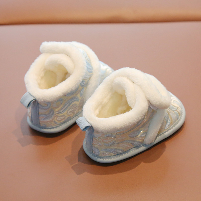 儿童汉服鞋过年宝宝手工棉鞋中式周岁鞋拜年唐装鞋男宝宝新年鞋子,淘宝优惠券,粉丝福利购,淘宝优惠卷