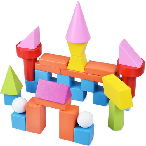 儿童数学长方体正方体教具立体模型积木小学早教玩具几何体球圆柱 - 图1