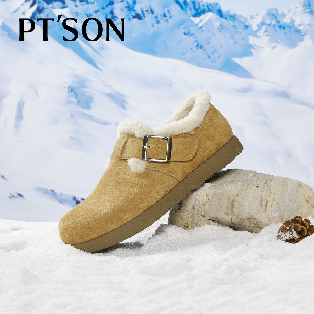 商场同款百田森加绒勃肯鞋女新款平底单鞋女秋冬勃肯毛毛鞋,淘宝优惠券,粉丝福利购,淘宝优惠卷