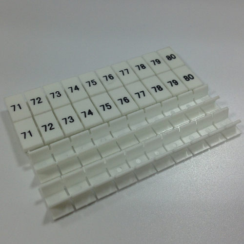 高品质 ZB5端子标记条  UK3N USLKG3 UKK3 印字标记条 端子标记号 - 图0