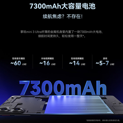 酷比魔方掌玩mini 3 Ultra平板电脑 144Hz高刷 8.8英寸2.5K高通骁龙7+Gen3便携游戏安卓iplay70 mini ultra - 图3