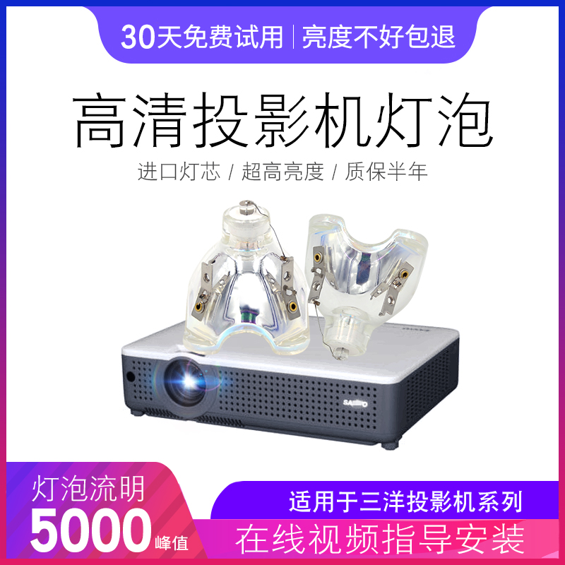 三洋PLC-XU74/XU75/XU76/XU8860C/XU9000C/XW6000C/XW6605C/XU8850C投影机灯泡SANYO投影仪灯泡 - 图1