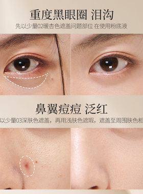美康粉黛遮瑕膏黑眼圈痘印轻松遮