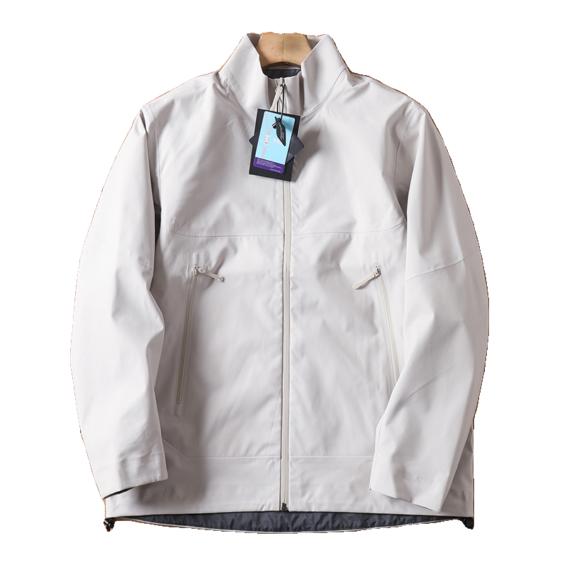 线下3000+硬壳户外防水透气 春季男士全压胶立领冲锋衣薄款夹克外 - 图3