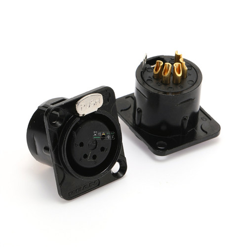 REAN甬声卡农DMX512五芯卡侬公母插座控台通话系统灯光数据控制 - 图1