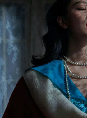 倪妮同款澳白珍珠长项链女