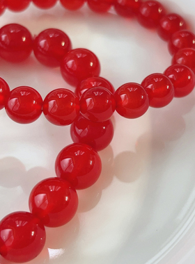 天然7A鸽血红玛瑙手链女