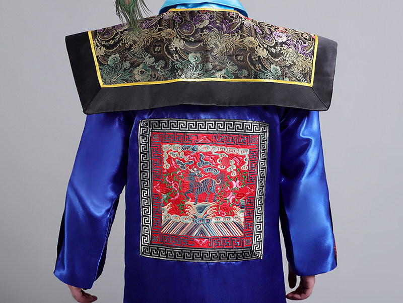 清朝古装官服一品文武大臣朝服王爷侍卫服古代戏剧纪晓岚演出服男_虎窝淘