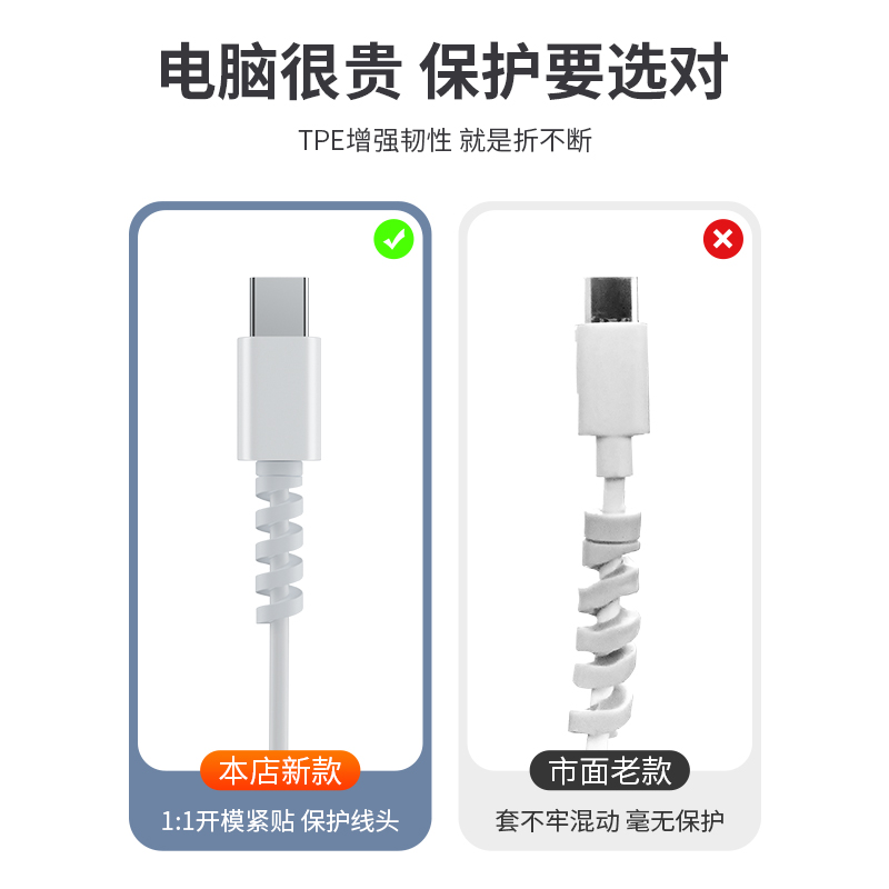 适用苹果MacbookPro充电器保护套mac笔记本电脑电源壳14寸air13配件M2头2023插头2022数据线67收纳包35瓦30W